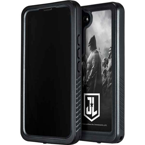 The Justice League (2017) Profile Characters Poster Galaxy S24 Plus Waterproof Case